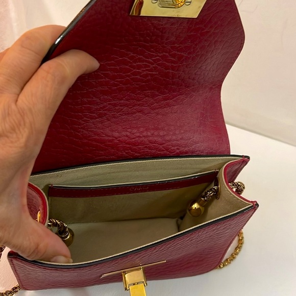 Chloe red mini shoulder bag - Picture 9 of 12